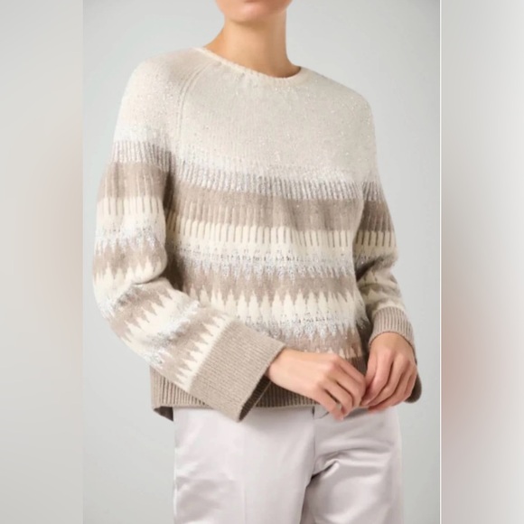 NEW Seventy Sequin Inlaid Crewneck Sweater NWT - Picture 1 of 14